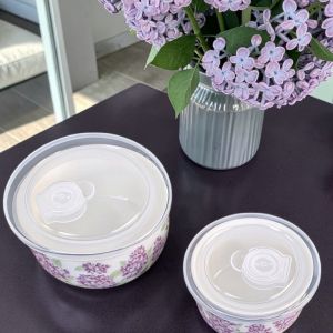 КОМПЛЕКТ ОТ 2 броя ПОРЦЕЛАНОВИ КУПИ С ВАКУМ КАПАК - ЛЮЛЯКОВИ НОЩИ