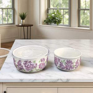 КОМПЛЕКТ ОТ 2 броя ПОРЦЕЛАНОВИ КУПИ С ВАКУМ КАПАК - ЛЮЛЯКОВИ НОЩИ