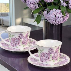 СЕРВИЗ ЗА КАФЕ / ЧАЙ  6чаши + 6 чинийки - ЛЮЛЯКОВИ НОЩИ