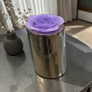 КОМПЛЕКТ ОТ 3 броя СВЕЩНИКА - ПЛАТИНЕНИ НЮАНСИ