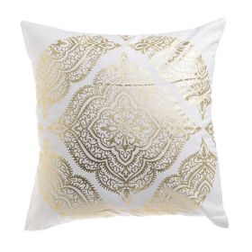 Декоративна възглавница - бяло и златно